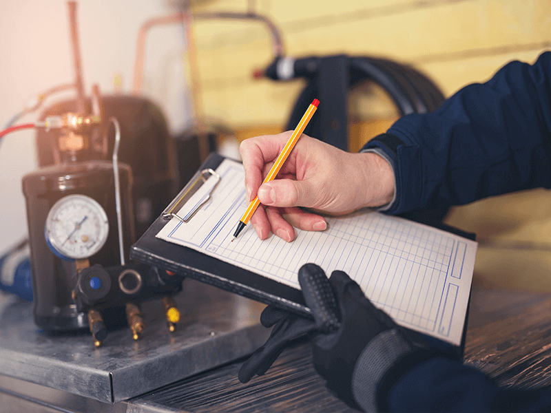 commercial HVAC system inspection